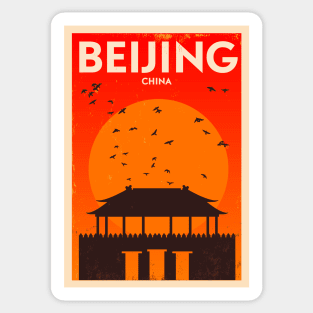 Beijing Poster Design Sticker